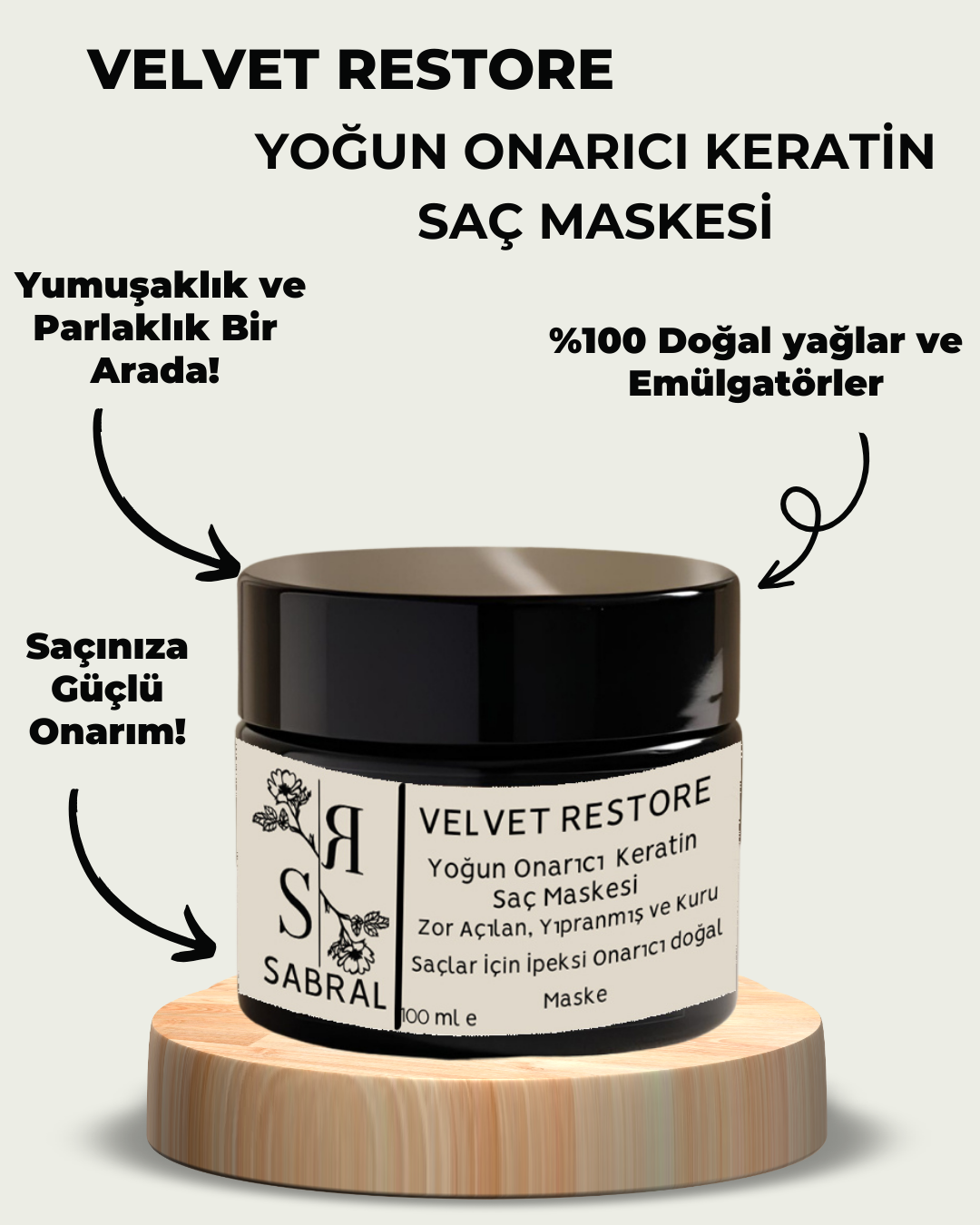 Velvet Restore Yoğun Onarıcı Keratin Saç Maskesi