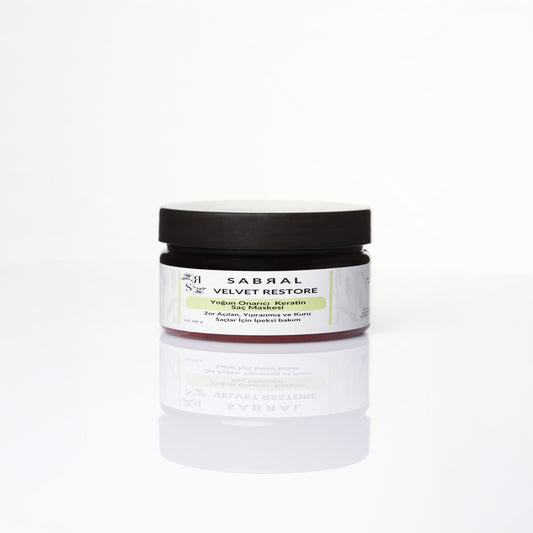 Sabral  Velvet Restore Keratin Saç Maskesi (Yıpranmış, Matlaşmış ve Cansız Saçlar )100ML