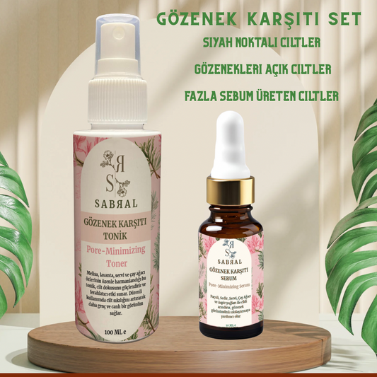 Gözenek karşıtı tonik ve gözenek karşıtı serum