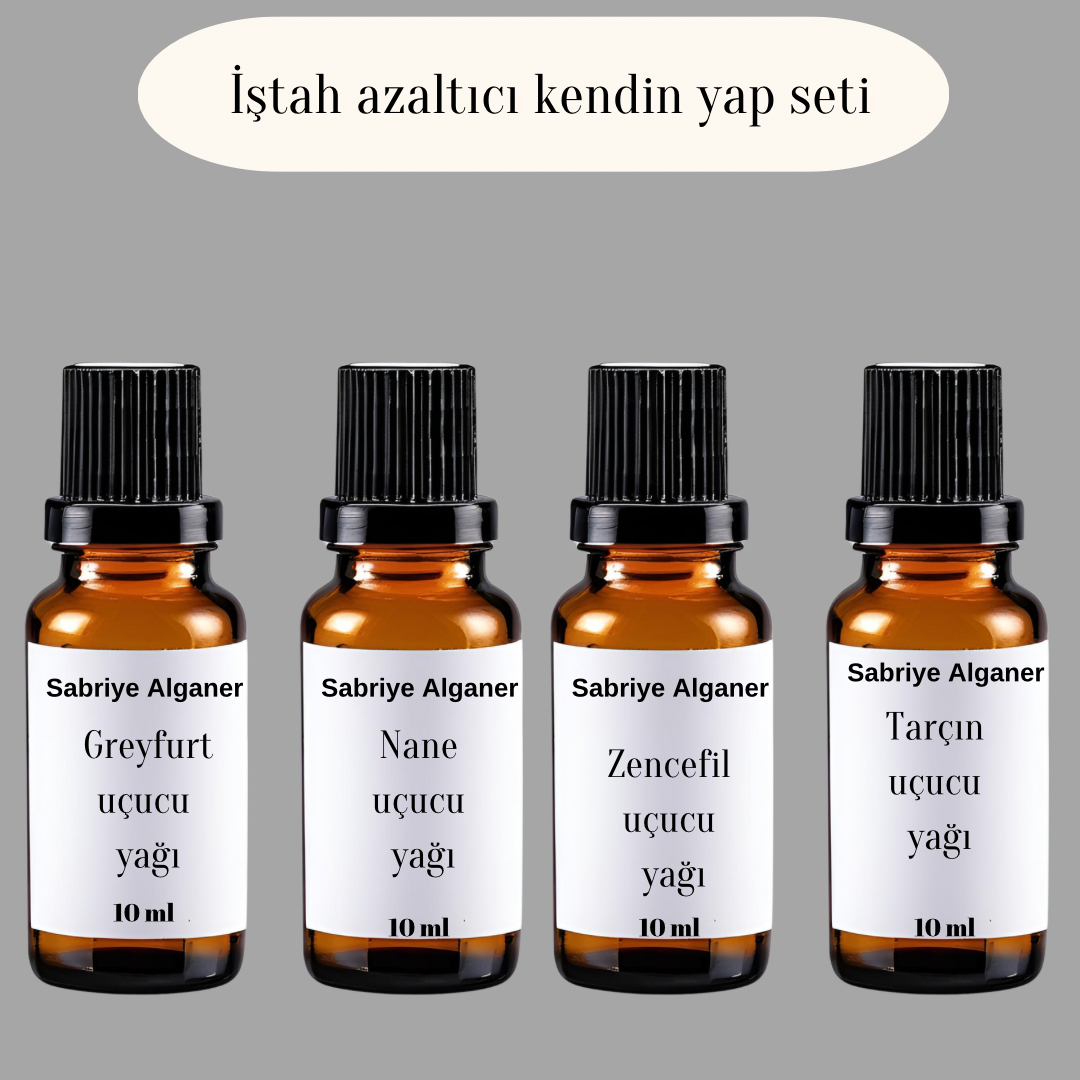 İştah azaltmaya yardımcı uçucu yağ seti