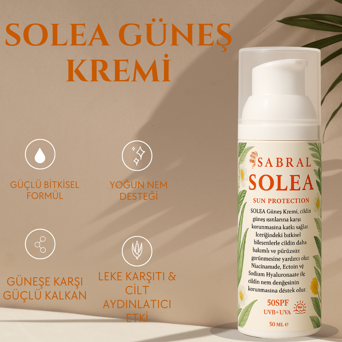SABRAL SOLEA GÜNEŞ KREMİ 50ml