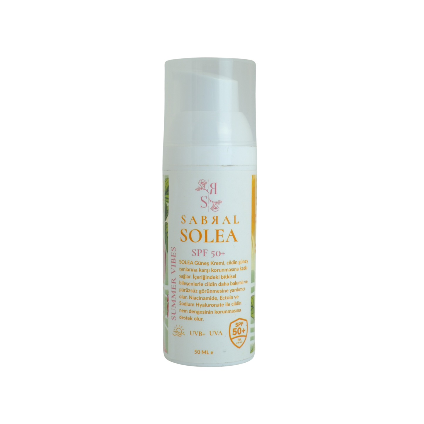 Sabral Solea Güneş Kremi SPF 50+ Leke Eğilimli Ciltler İçin Bakım Destekli Güneş Koruması 50ML