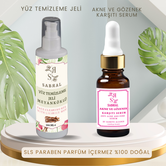 YÜZ YIKAMA JELİ AKNE VE GÖZENEK KARŞITI 2Lİ SET