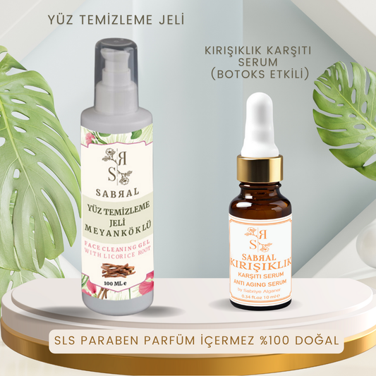 YÜZ YIKAMA JELİ KIRIŞIKLIK (BOTOKS) KARŞITI 2Lİ SET