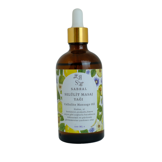 Sabral Selülit Karşıtı Sıkılaştırıcı Masaj Yağı 100ML (Pürüzsüz Cilt & Elastikiyet Destekleyici Doğal Bakım)