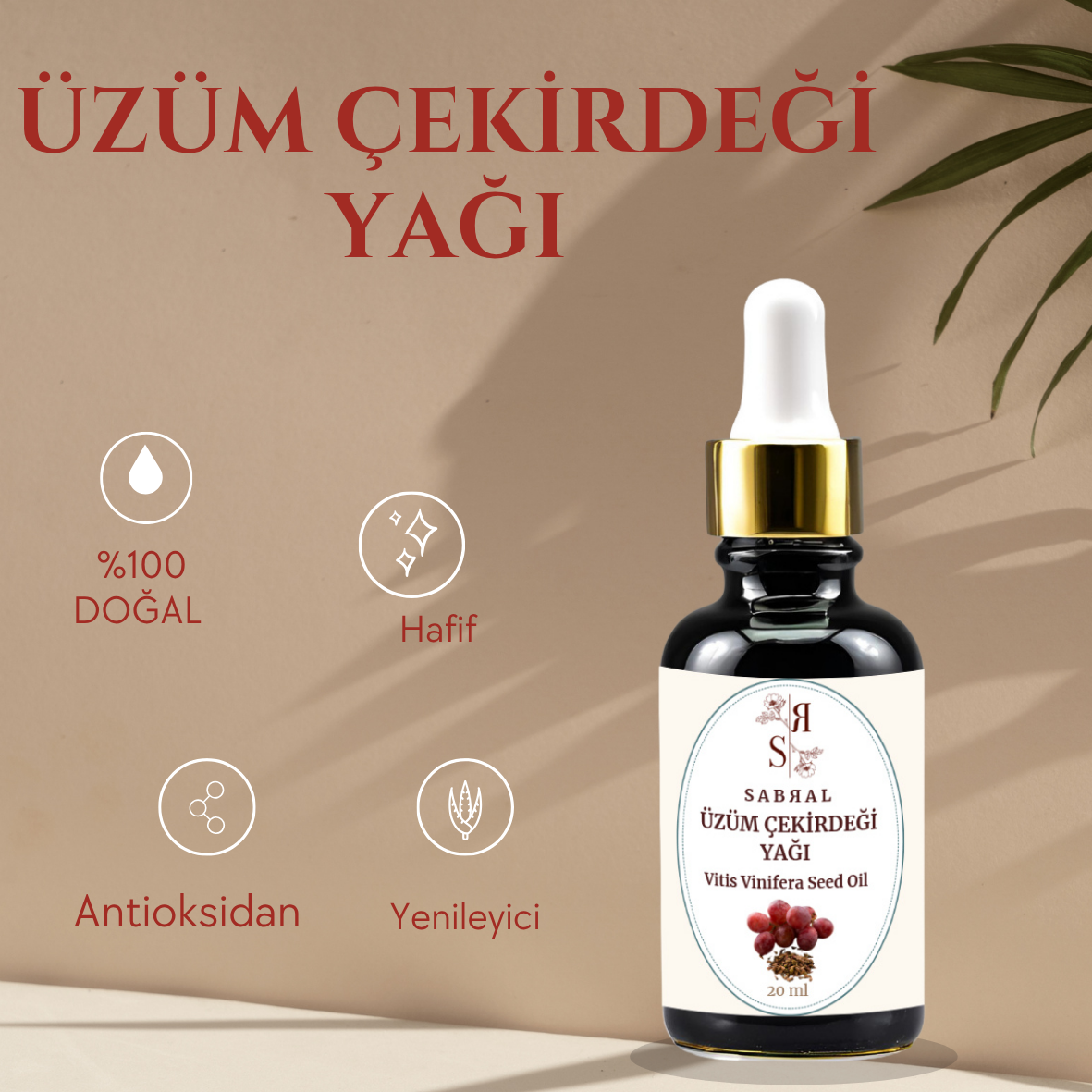 Üzüm Çekirdeği Yağı 20 ml